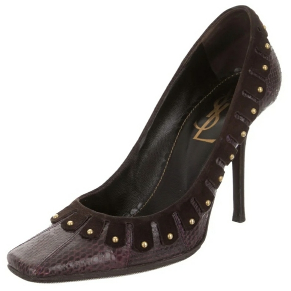 Yves Saint Lauren Square-Toe Pumps - Picture 4 of 6